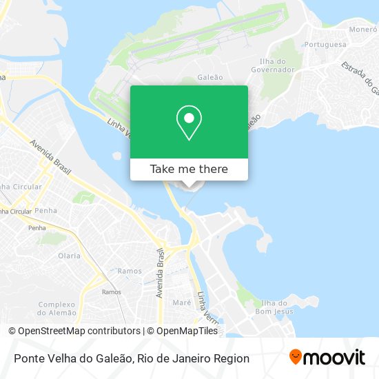 Ponte Velha do Galeão map