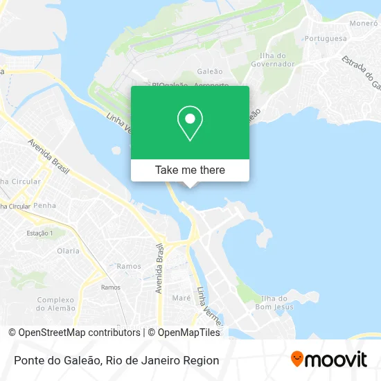 Ponte do Galeão map