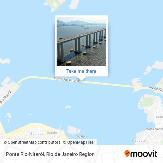 Ponte Rio-Niterói map