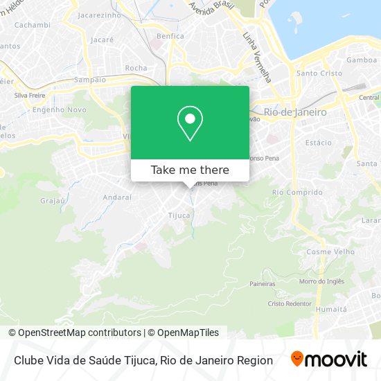 Clube Vida de Saúde Tijuca map