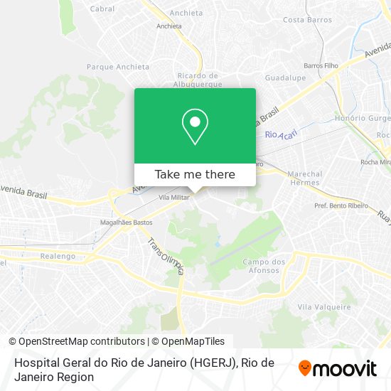 Mapa Hospital Geral do Rio de Janeiro (HGERJ)