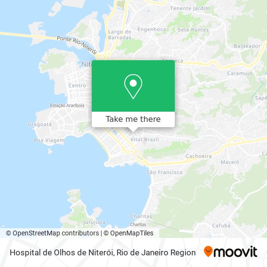 Mapa Hospital de Olhos de Niterói