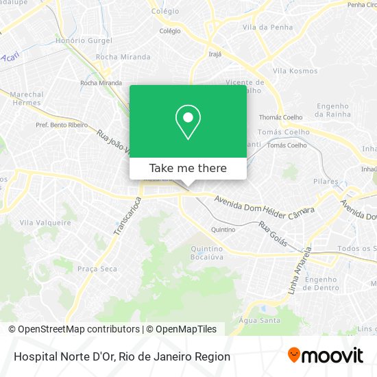 Mapa Hospital Norte D'Or