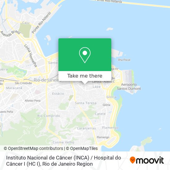 Instituto Nacional de Câncer (INCA) / Hospital do Câncer I (HC I) map