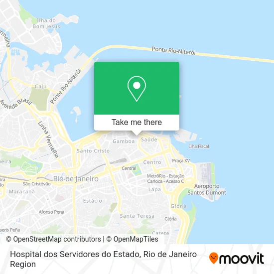 Hospital dos Servidores do Estado map