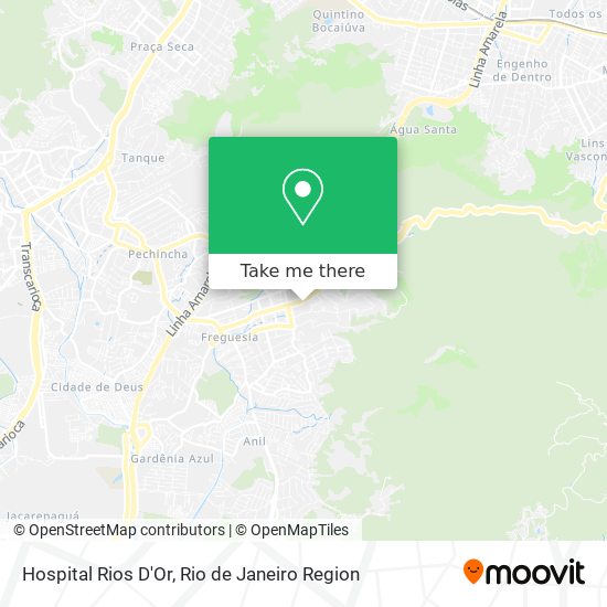 Hospital Rios D'Or map