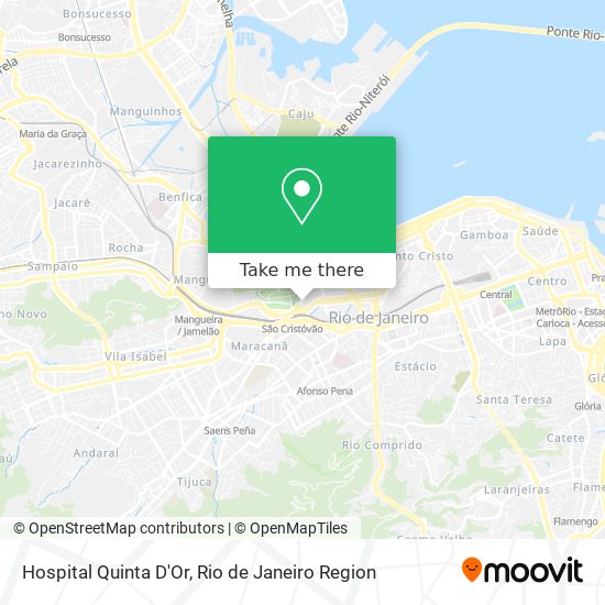 Hospital Quinta D'Or map
