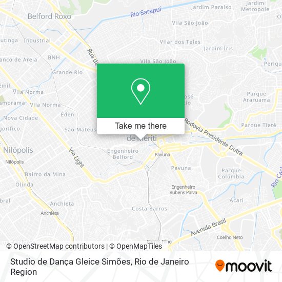 Mapa Studio de Dança Gleice Simões