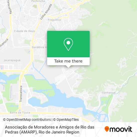 Associação de Moradores e Amigos de Rio das Pedras  (AMARP) map