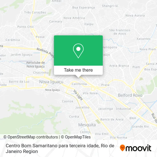 Centro Bom Samaritano para terceira idade map
