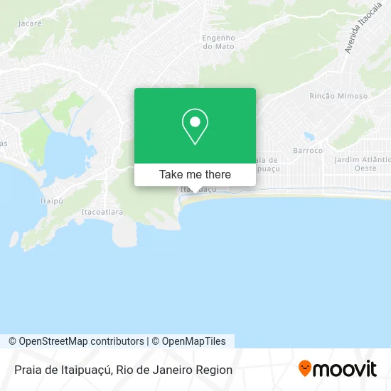 Praia de Itaipuaçú map