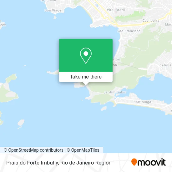 Praia do Forte Imbuhy map