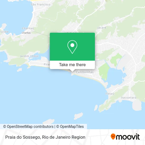 Praia do Sossego map