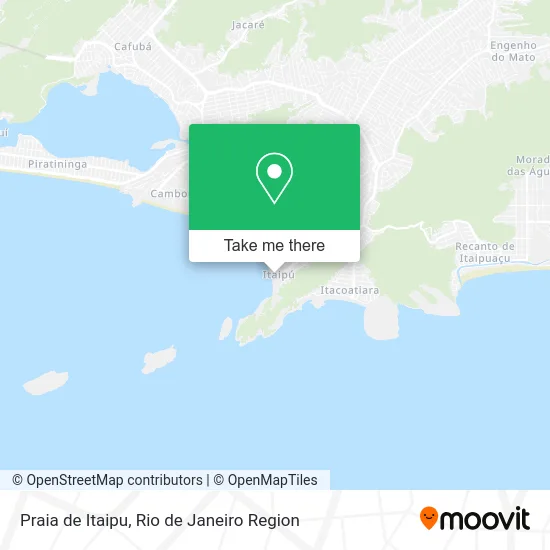 Praia de Itaipu map