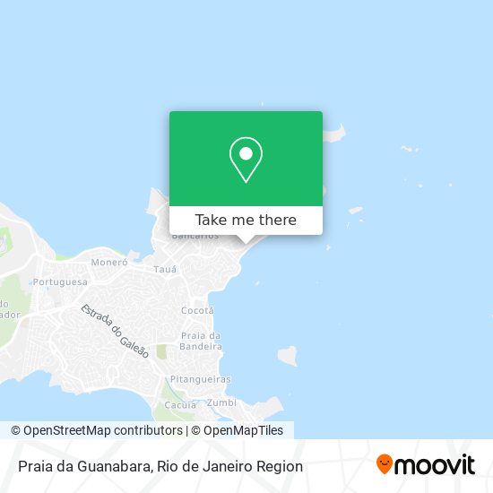 Praia da Guanabara map