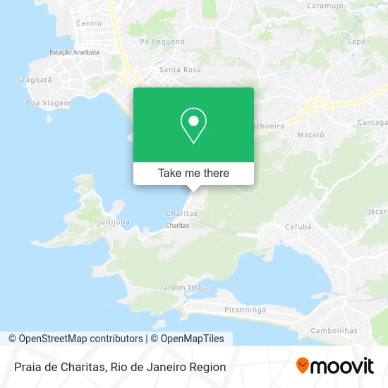 Praia de Charitas map