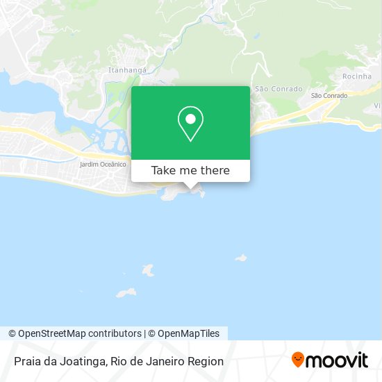 Mapa Praia da Joatinga