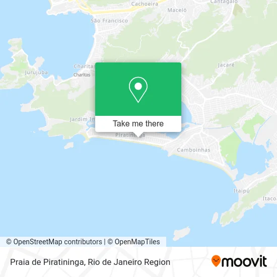 Praia de Piratininga map