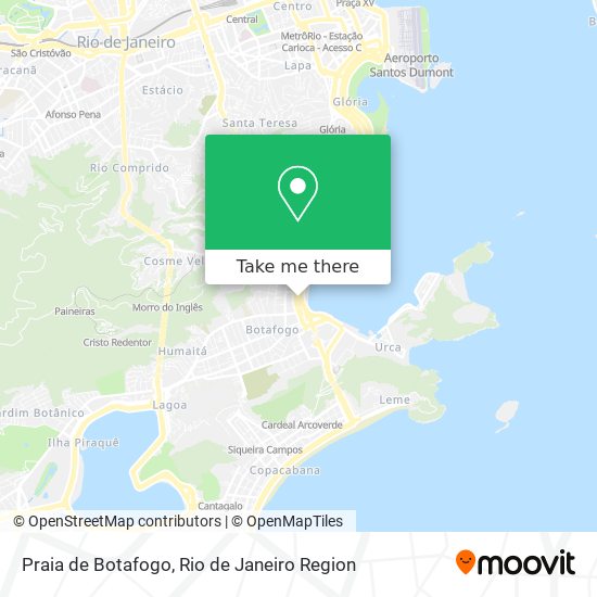 Praia de Botafogo map