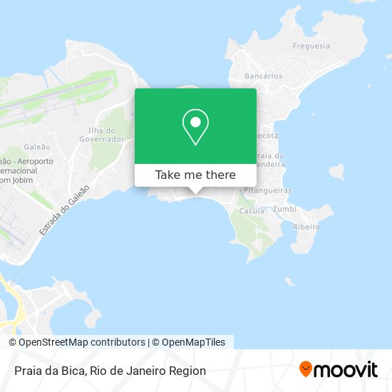 Praia da Bica map