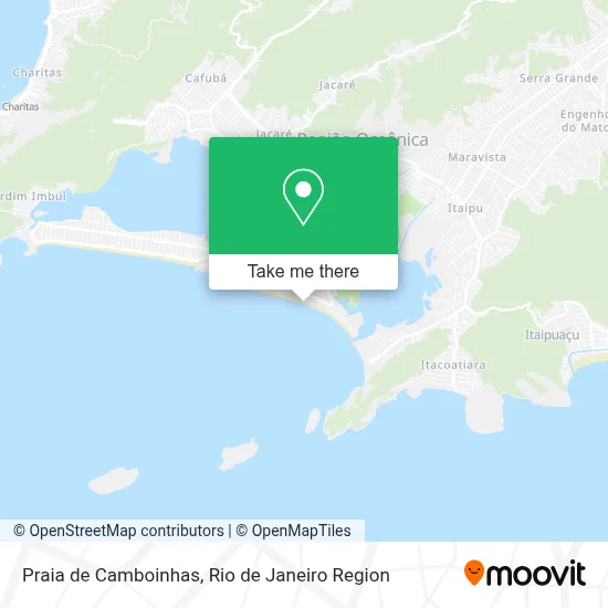 Praia de Camboinhas map
