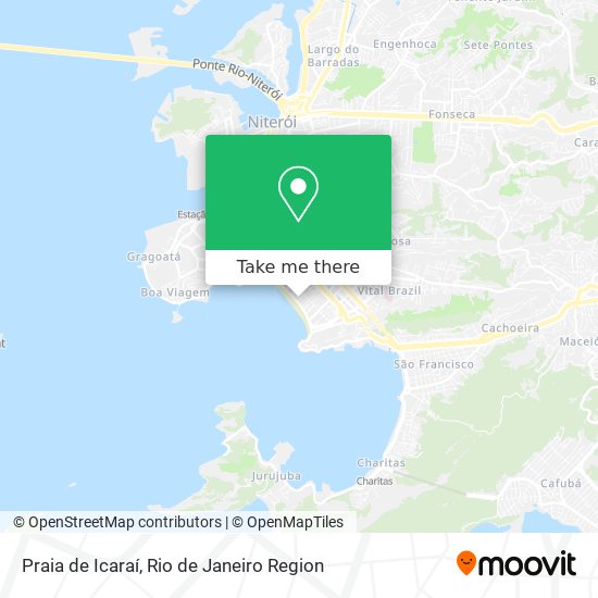 Praia de Icaraí map