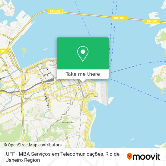 UFF - MBA Serviços em Telecomunicações map