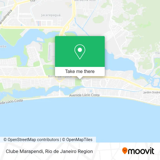 Clube Marapendi map