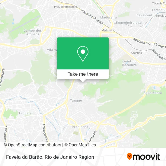 Favela da Barão map
