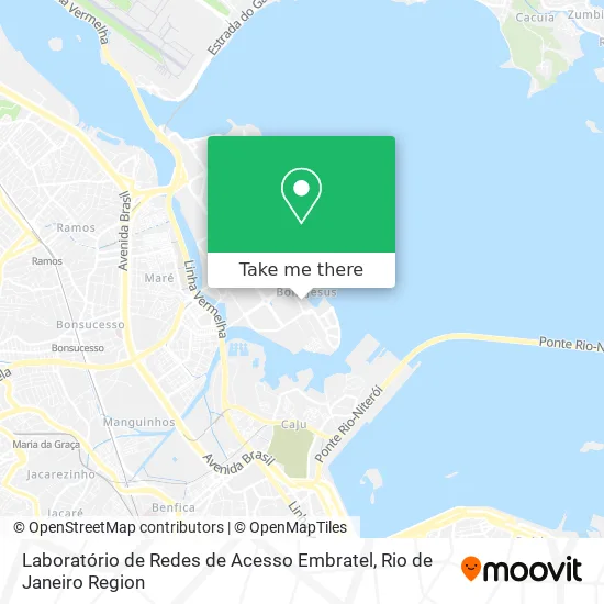 Laboratório de Redes de Acesso Embratel map
