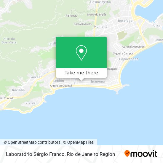 Laboratório Sérgio Franco map