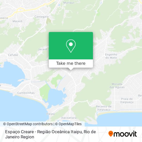 Espaço Creare - Região Oceânica Itaipu map