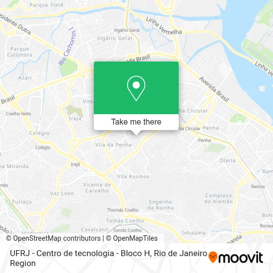 UFRJ - Centro de tecnologia - Bloco H map