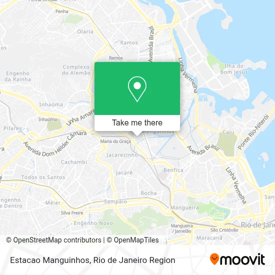 Estacao Manguinhos map