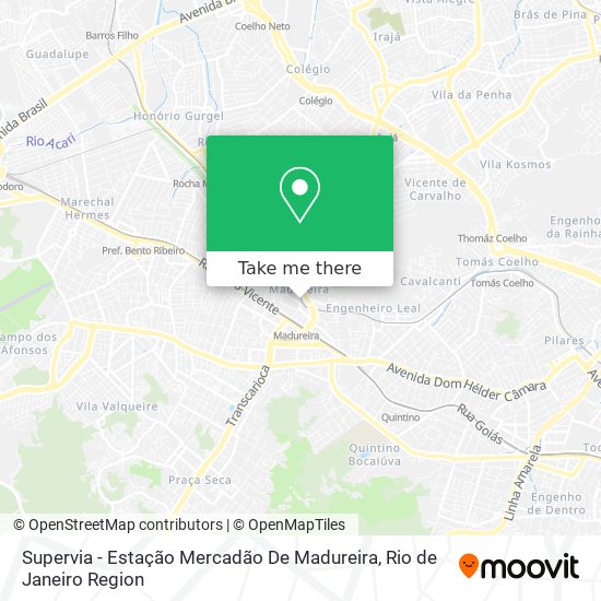 Mapa Supervia - Estação Mercadão De Madureira