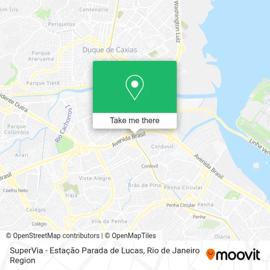 SuperVia - Estação Parada de Lucas map