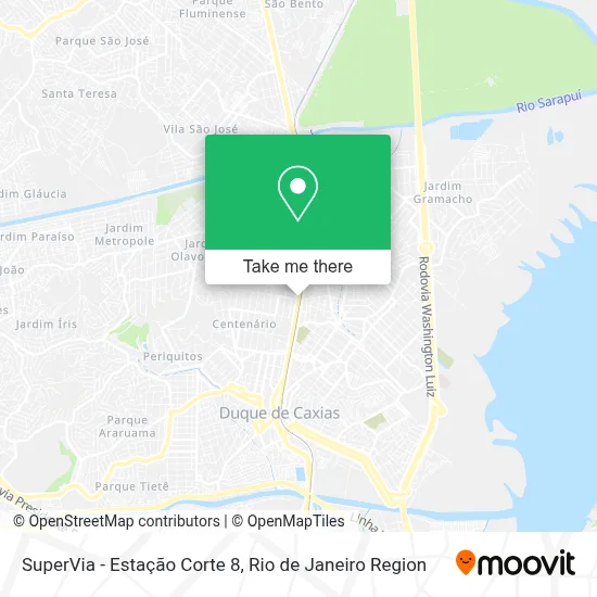 SuperVia - Estação Corte 8 map