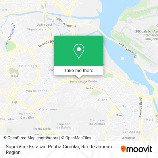 SuperVia - Estação Penha Circular map