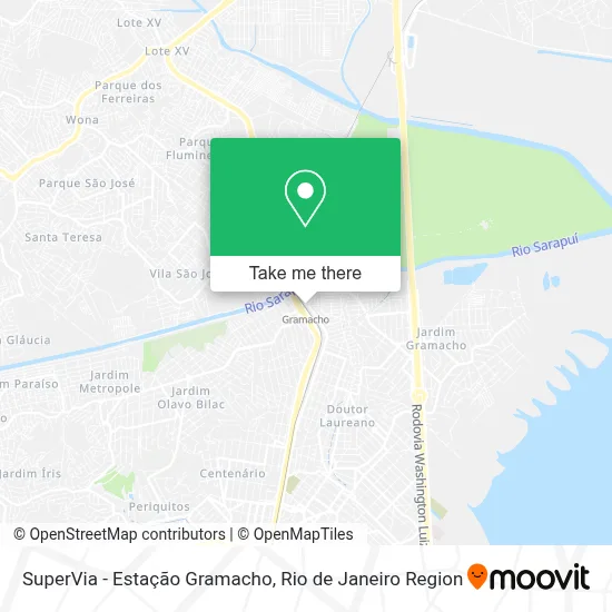 SuperVia - Estação Gramacho map