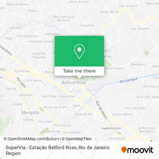 SuperVia - Estação Belford Roxo map