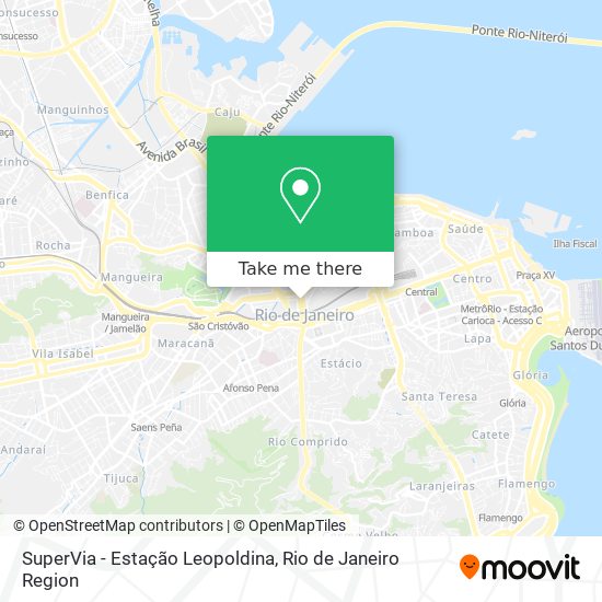 Mapa SuperVia - Estação Leopoldina