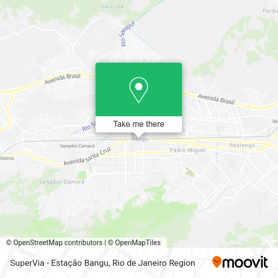 SuperVia - Estação Bangu map