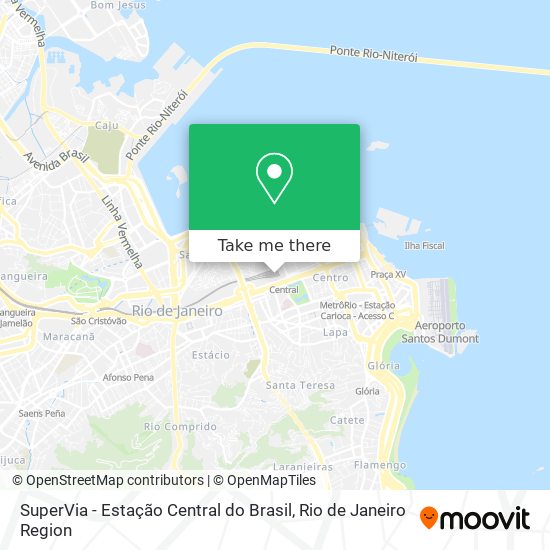 Mapa SuperVia - Estação Central do Brasil