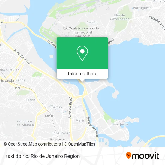 taxi do rio map
