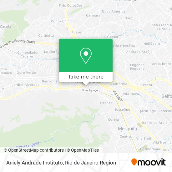Aniely Andrade Instituto map