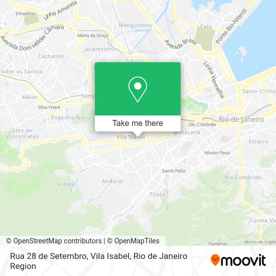 Rua 28 de Setembro, Vila Isabel map