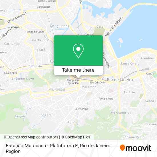 Estação Maracanã - Plataforma E map