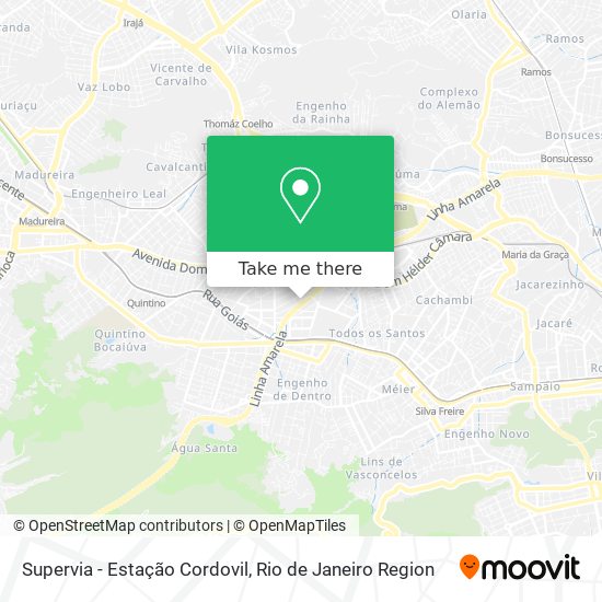 Supervia - Estação Cordovil map