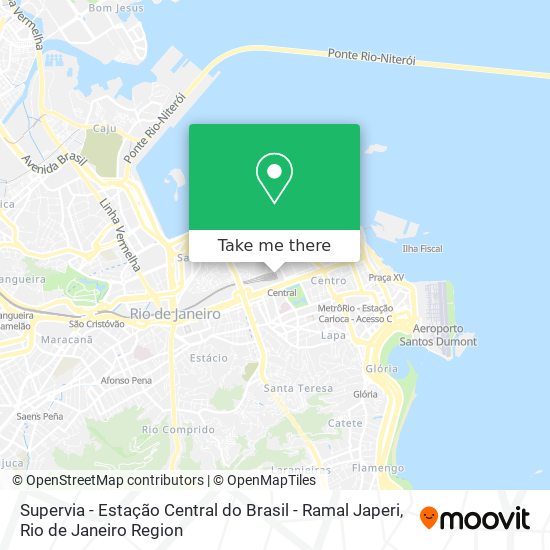 Supervia - Estação Central do Brasil - Ramal Japeri map