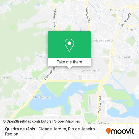 Quadra de tênis - Cidade Jardim map